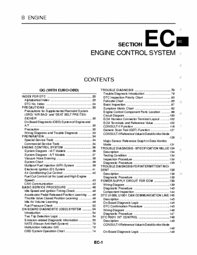 NISSAN Almera Tino Engine Control System - pag. 1530